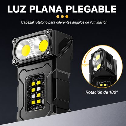 MINI LINTERNA TÁCTICA RECARGABLE USB LED MULTIFUNCIONAL